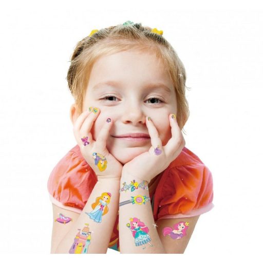 Avenir Tetováló és körömmatrica készlet, Hercegnők