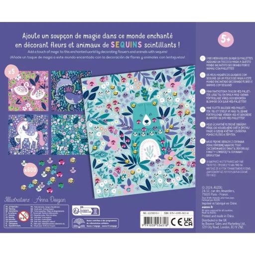 Auzou Flitteres képkészítő készlet, Varázslatos állatok