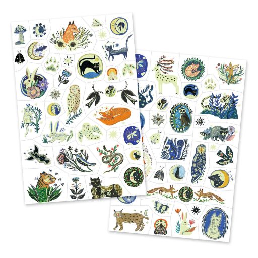 Djeco Tetováló matricák - Éjszaka tükröződései