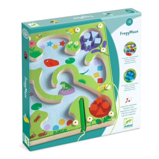 Íráselőkészítő, szortírozó - Mágneses labirintus - Froggy Maze - Djeco