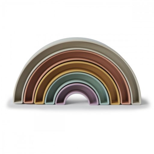 Mushie Szivárvány építőjáték - Trópus