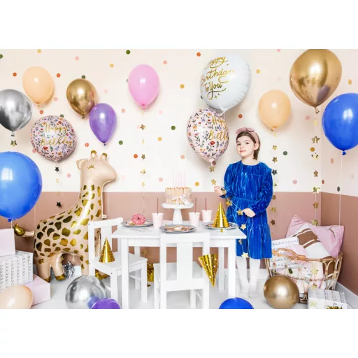 Party Deco Fólialufi Zsiráf színes
