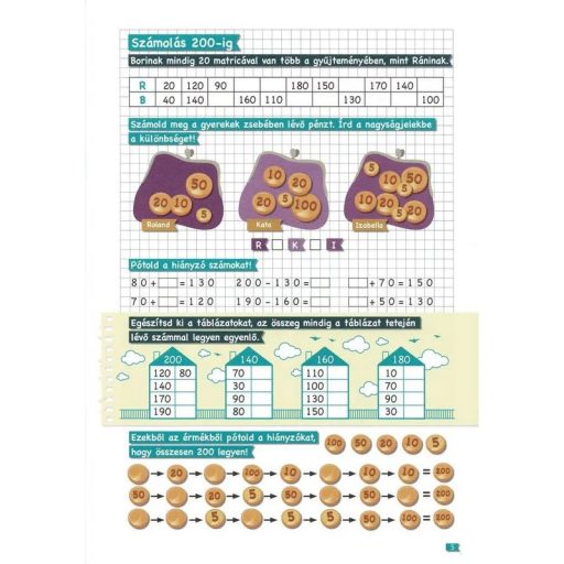 Napraforgó Tanoda - Gyakorlófeladatok harmadikosoknak 1.