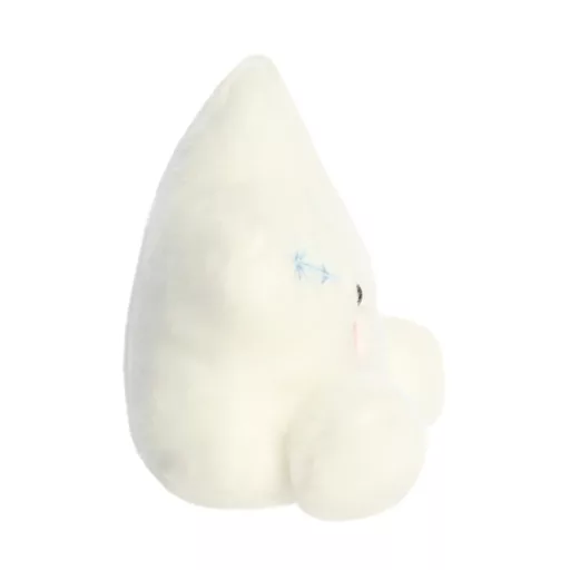 Palm Pals Glisten Snowflake fehér hópehely karácsonyi plüssfigura jégkék hímzéssel 13 cm