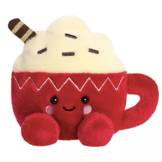 Palm Pals Cassia Hot Cocoa piros bögrés forró csokoládé karácsonyi plüssfigura 13 cm