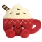 Palm Pals Cassia Hot Cocoa piros bögrés forró csokoládé karácsonyi plüssfigura 13 cm