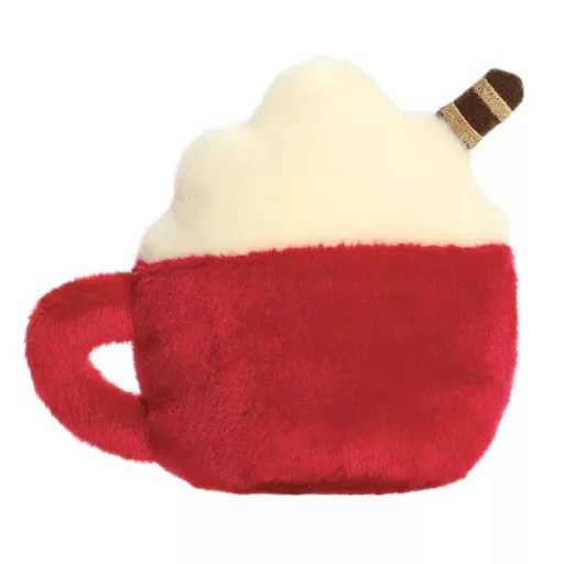 Palm Pals Cassia Hot Cocoa piros bögrés forró csokoládé karácsonyi plüssfigura 13 cm