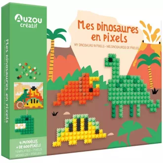 Auzou Pixel készítő készlet Dinoszauruszok