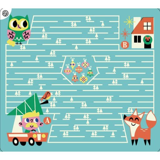 Auzou Letörölhető fejtörő feladatkártyák, Karácsony