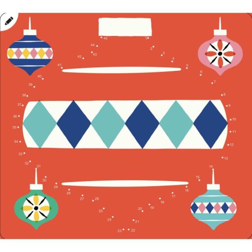 Auzou Letörölhető fejtörő feladatkártyák, Karácsony