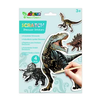 Avenir Kids Natural Creation Scratch Stickers Dinosaurs dinós karckép matricakészlet