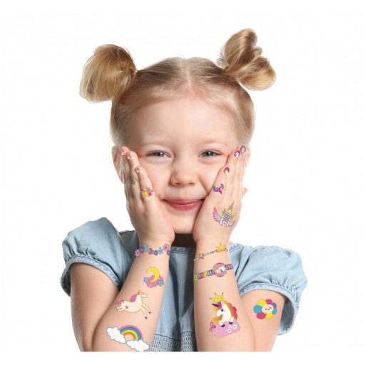 Avenir Tetováló és körömmatrica készlet, Unikornisok