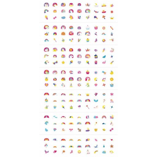 Avenir Tetováló és körömmatrica készlet, Unikornisok