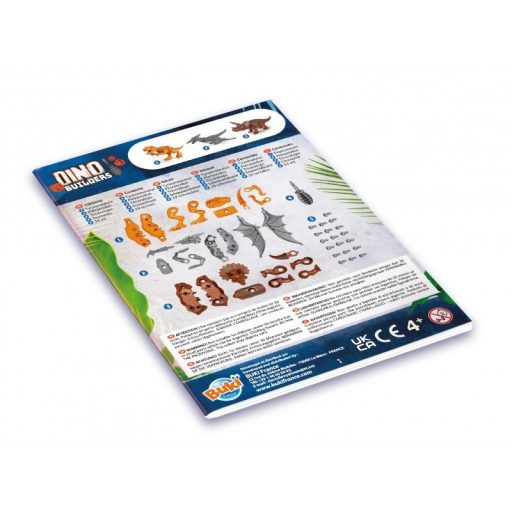 Buki Dinoszaurusz építő készlet, 3 modell