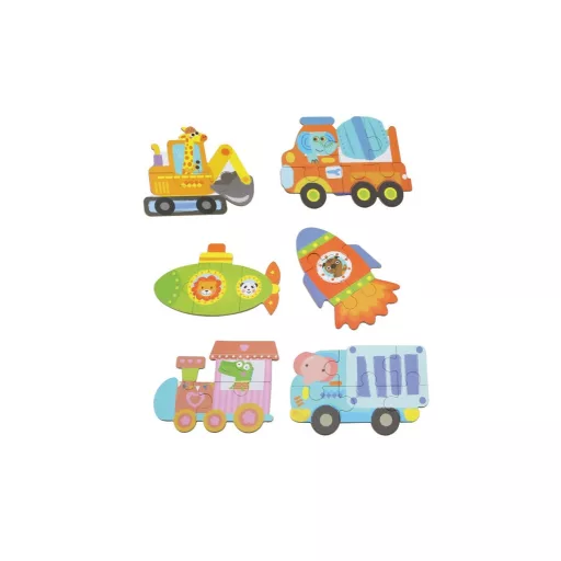 Andreu Toys Első kirakom puzzle Készlet - Járművek