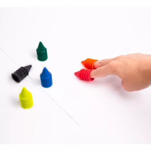 OMY 6 darabos ujjra húzható ergonomikus viaszceruza és zsírkréta készlet