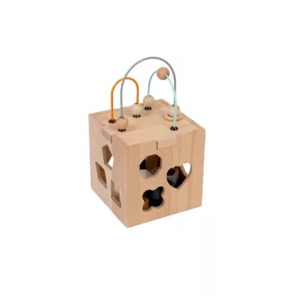 New Selection Fa és Szilikon Formabedobó Kocka 14x14 cm 12 db szilikon formával
