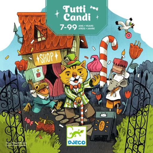 Cuki bolt - Tutti Candi társasjáték gyerekeknek, játékos számolás és stratégia édességekkel