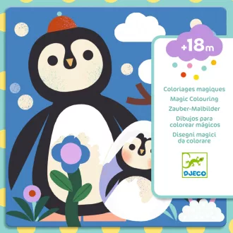   Djeco Vízzel színező készlet - Kukucs! Állatbébik a világ tájairól - Peekaboo!