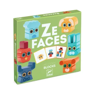 Djeco Építőjáték - Arc - Balansz - Ze Faces