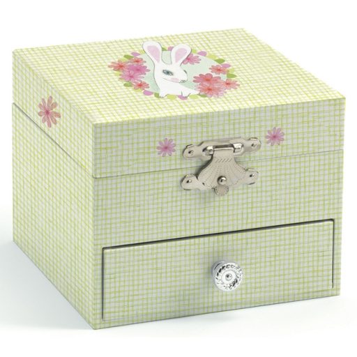 Djeco Zenélő ékszertartó doboz - Cuki nyuszi