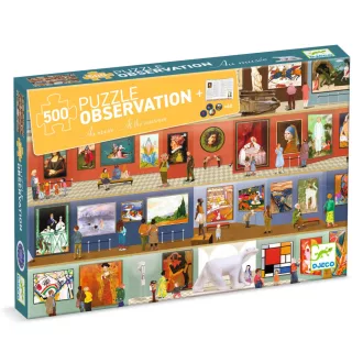 A múzeumban 500 darabos megfigyeltető puzzle mesterművekkel, művészettörténeti kirakó gyerekeknek