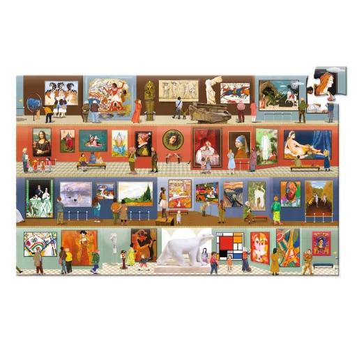 A múzeumban 500 darabos megfigyeltető puzzle mesterművekkel, művészettörténeti kirakó gyerekeknek