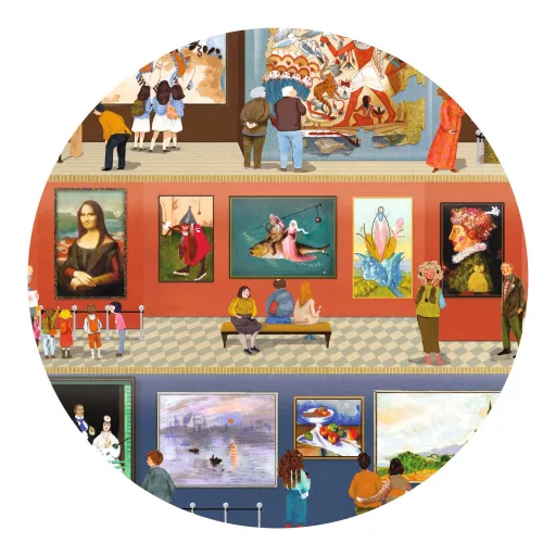 A múzeumban 500 darabos megfigyeltető puzzle mesterművekkel, művészettörténeti kirakó gyerekeknek