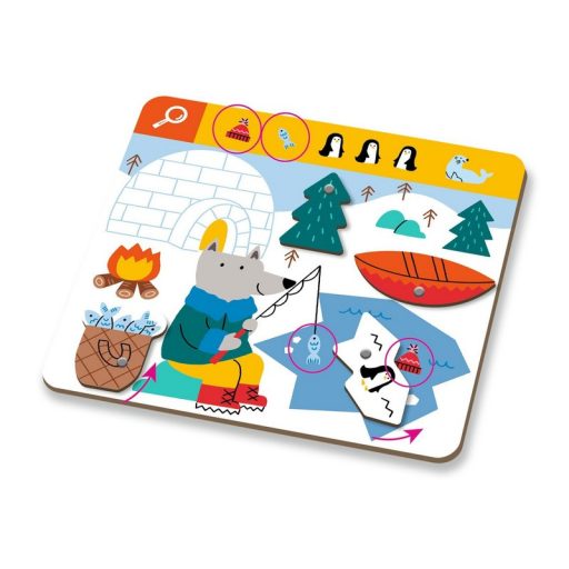 Djeco Fejlesztő játék, megfigyelés - Keress és pörgess, Kaland