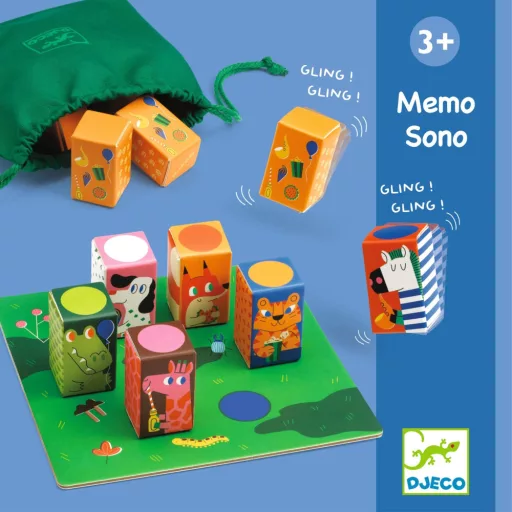 Djeco Fejlesztő játék - Hangpárosító Memo Sono
