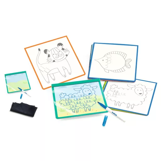 Djeco Állatmintás vonalvezető - Eduludo Animographe