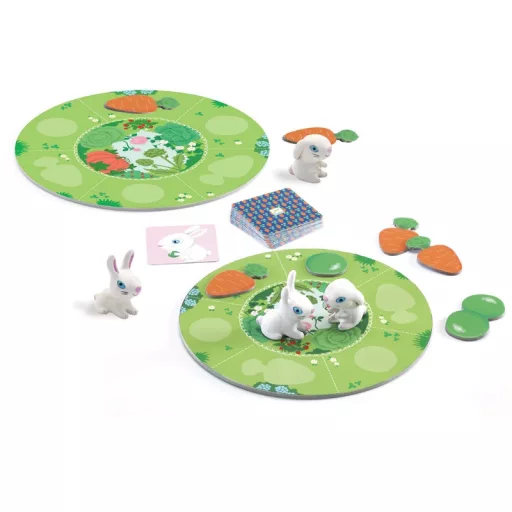 Djeco Társasjáték - Nyuszi ül a fűben - Little Collect