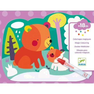 Djeco Vízzel színező készlet - Bújócska az erdőben