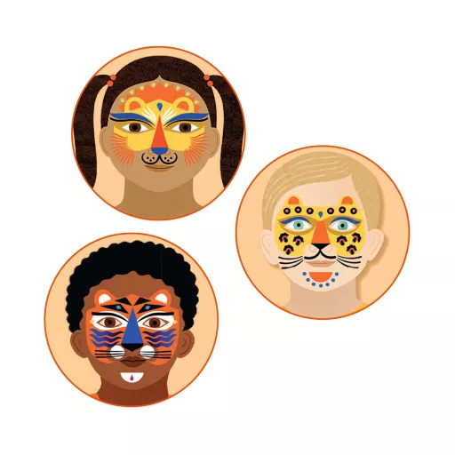 Djeco Arcfestés díszítés - Nagymacskák - Panthera