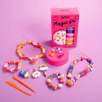 OMY Magic Do levegőn száradó gyurma ékszer és kiegészítő készítő kreatív szett 18x12 cm