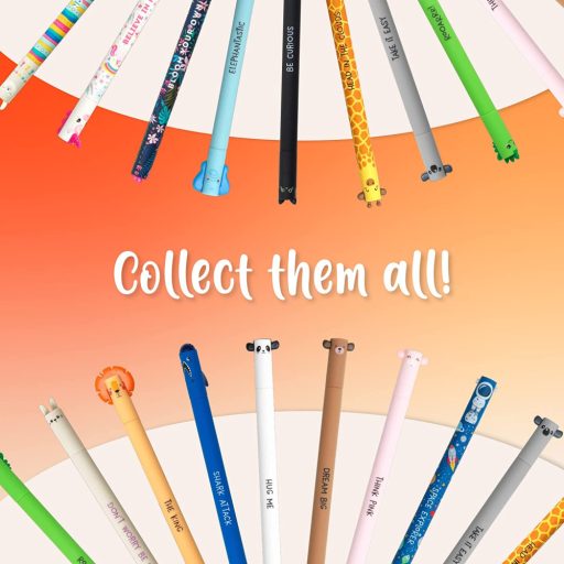 Legami Zselés toll, radírozható, láma, kék betét