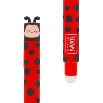   Legami zselés toll, radírozható, katicás, piros tintával