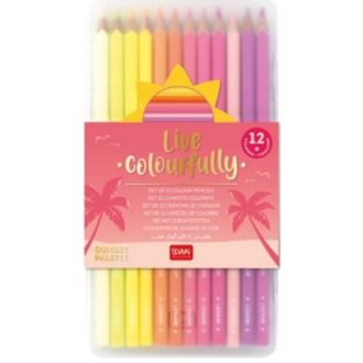 Legami Színesceruza készlet, 12db/csomag, Sunset színek