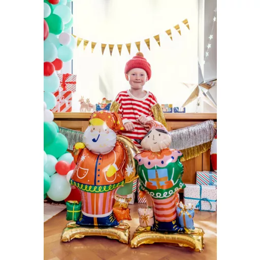 PartyDeco Álló fólialéggömb Mikulás mix