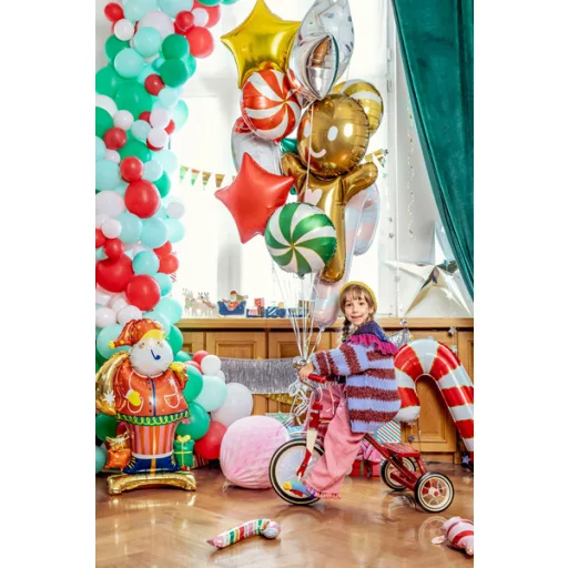 PartyDeco Álló fólialéggömb Mikulás mix