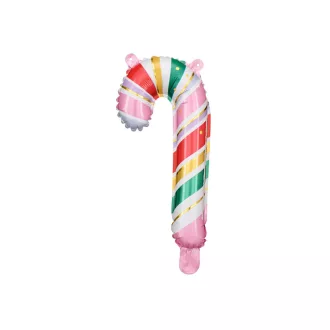 PartyDeco Fólia lufi Candy cane színes