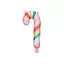 PartyDeco Fólia lufi Candy cane színes