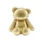 PartyDeco elegáns arany színű maci teddy bear fólia lufi babaváró bulira