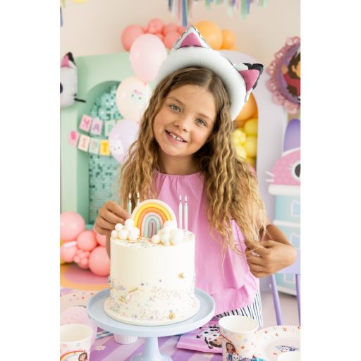 PartyDeco Gabby Macskafül fólia lufi, 6 db