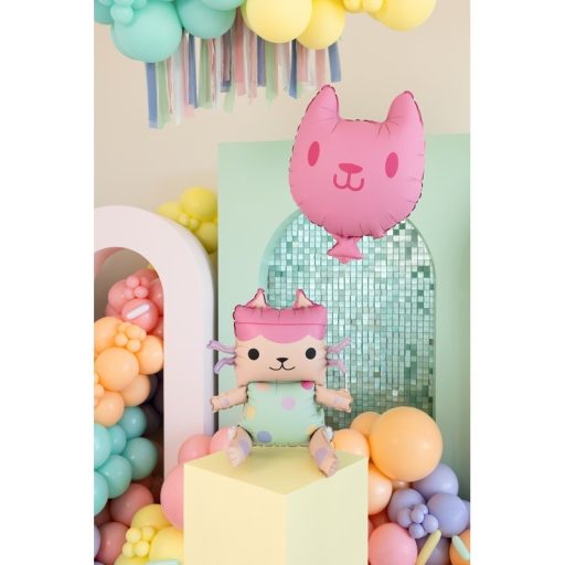 PartyDeco Pici doboz és Macska fólia lufik 2 db