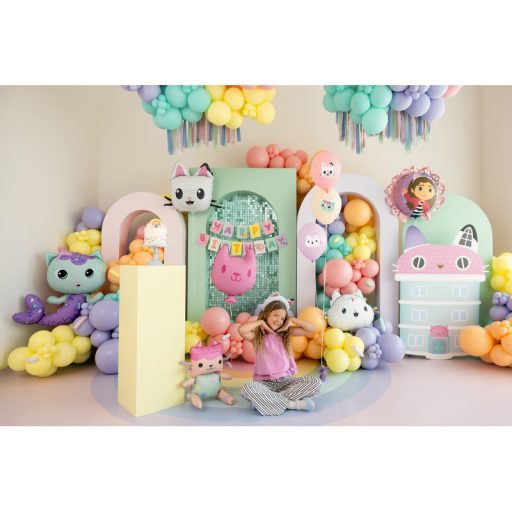 PartyDeco Pici doboz és Macska fólia lufik 2 db