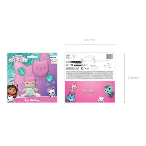 PartyDeco Pici doboz és Macska fólia lufik 2 db