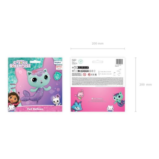 PartyDeco Szirénke fólia lufi