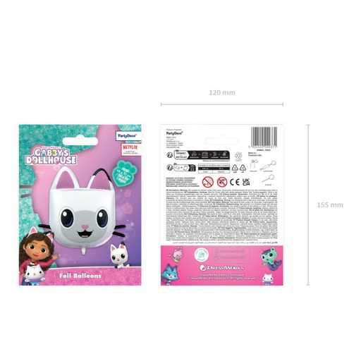 PartyDeco Pandy Mancsok Fólia lufi