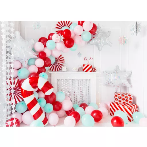 PartyDeco Fólia lufi Candy cane